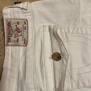 True Religion Women's Classic White Jeans
